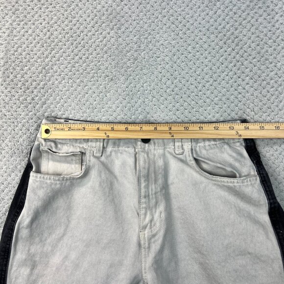 Vintage Guess Womens Jeans 1981 High Waisted Two Tone Black White Y2K Denim READ - Picture 13 of 16